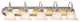 Belmont Bath Light, Chrome and Polished Brass