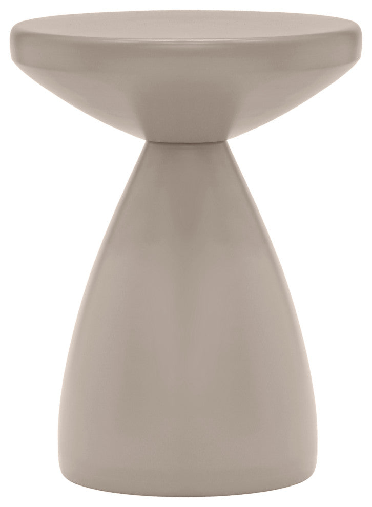 Anika Iron End / Side Table, Taupe