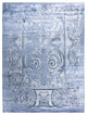 Modern, One-of-a-Kind Hand-Knotted Area Rug - Blue, 9' 1" x 11' 10"
