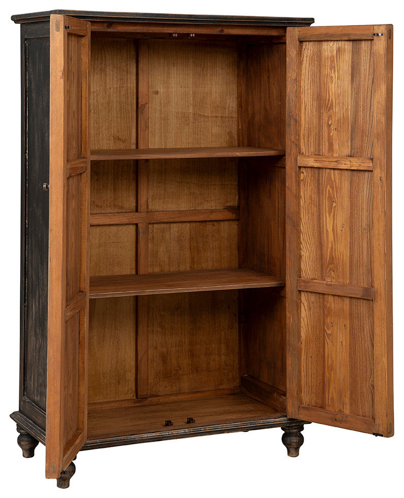 Nagle 59" Tall Storage Cabinet, Black