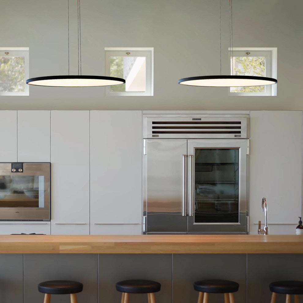 Salm 24" ETL Certified Integrated LED Chandelier, Black