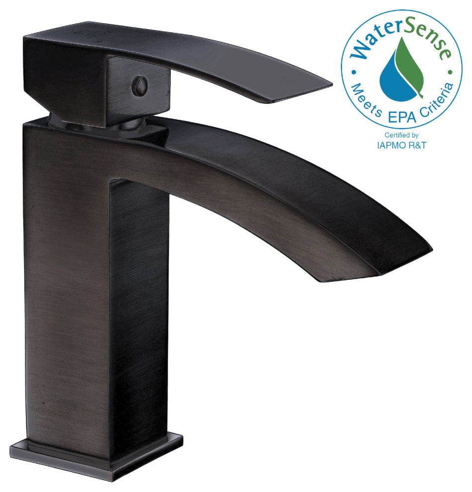 ANZZI Revere Single Handle Bathroom Sink Faucet, Oil Rubbed Bronze