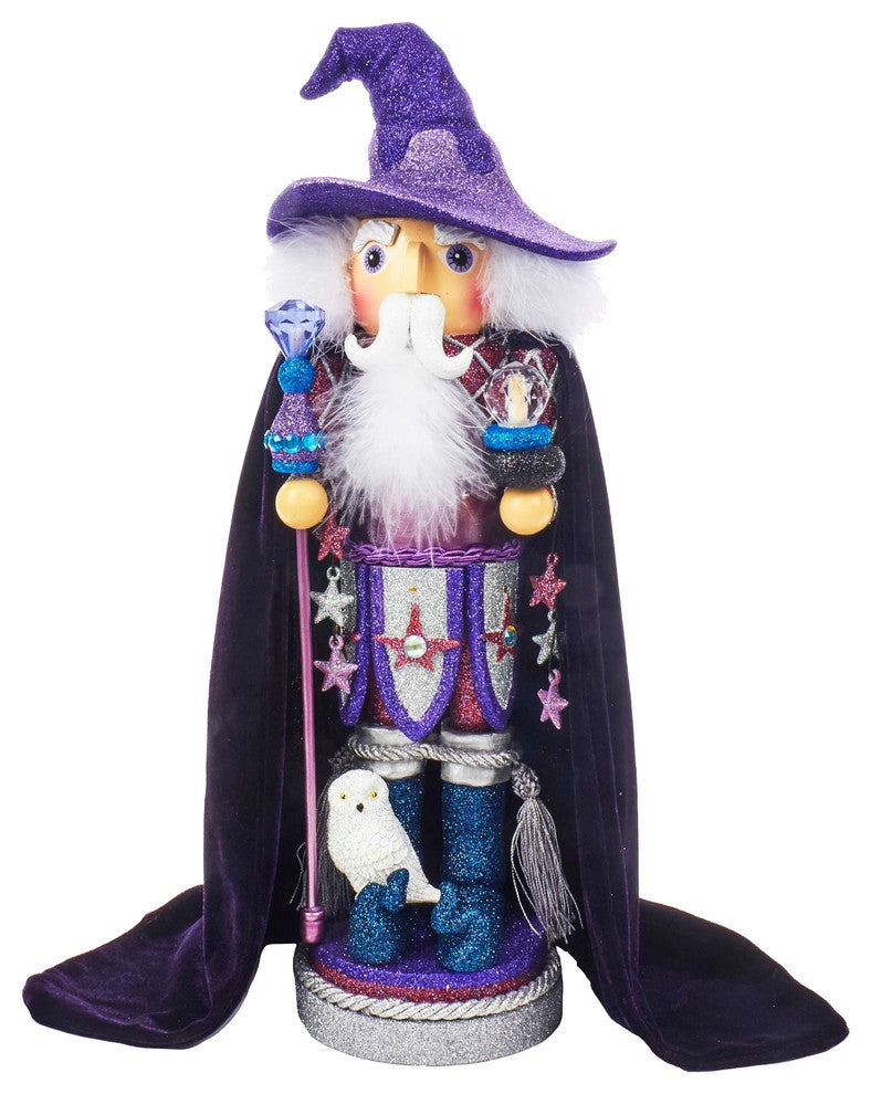 Kurt Adler 18" Hollywood Purple Wizard Nutcracker