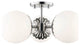 Paige 3-Light Semi Flush, Polished Nickel Finish