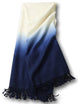 Dip-Dyed Throw, Indigo