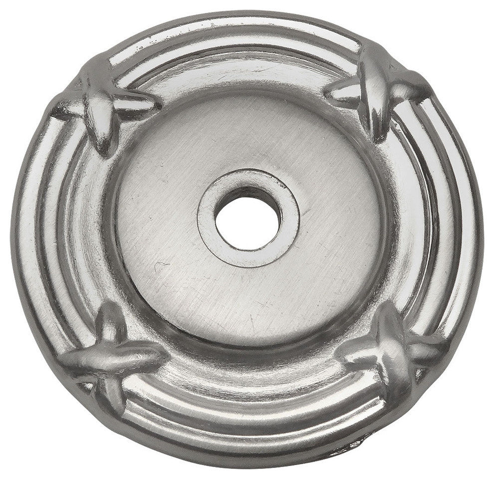 Cosmas 9468SN Satin Nickel Cabinet Knob Backplate, Set of 25