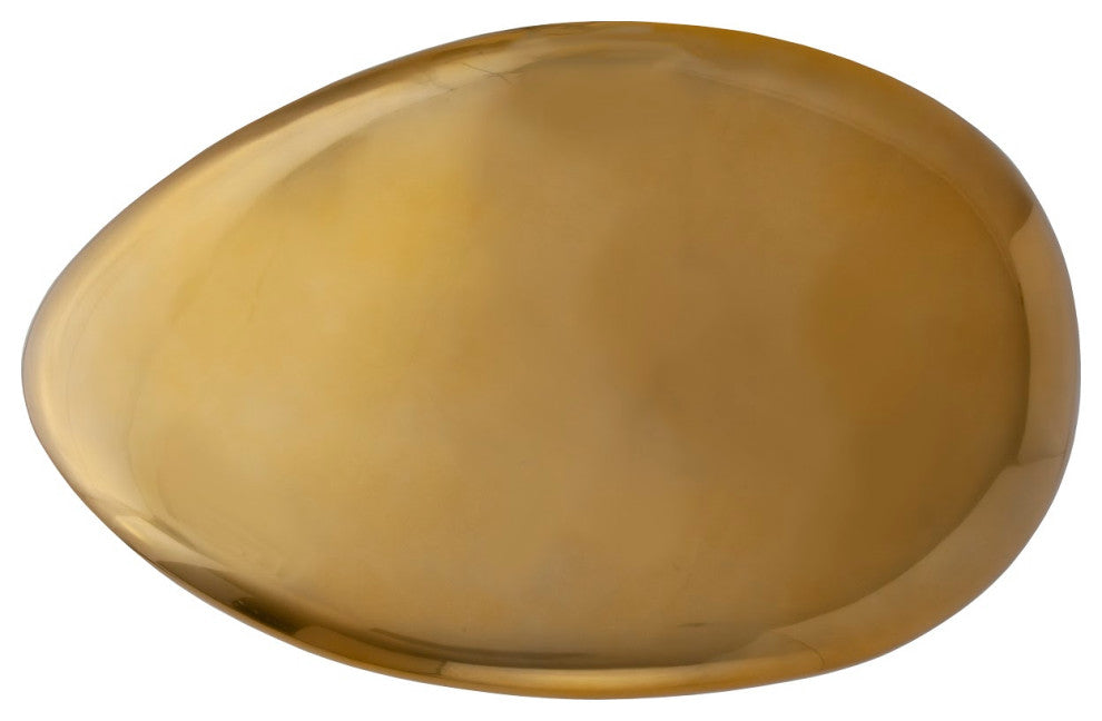River Stone Coffee Table, Liquid Gold, Large
