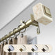 Aubree 1" Diameter Curtain Rod, Gold, 120-170"