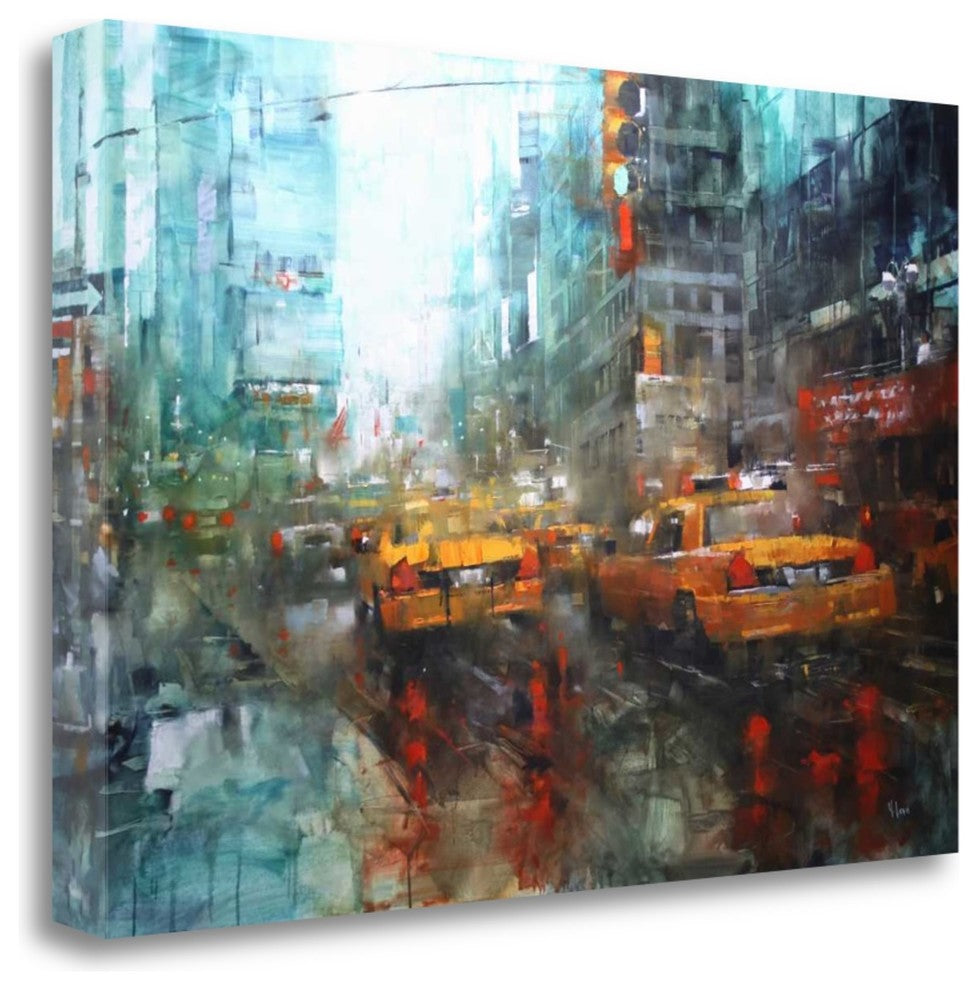 "Times Square Reflections" By Mark Lague, Giclee Print on Gallery Wrap Canvas