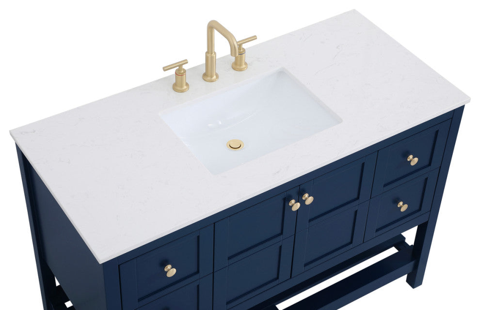 Tucker Blue 48" Single Sink Bathroom Vanity