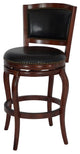 Boraam Wood Harris Bar Height Swivel Bar Stool in Cherry Finish