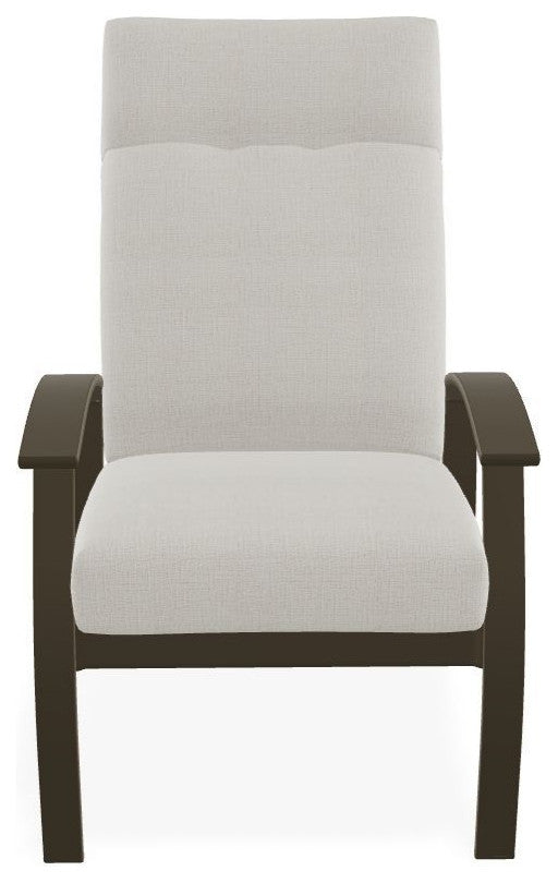 Belle Isle Cushion Outdoor Armchair, Grasscloth Buff/Beachwood
