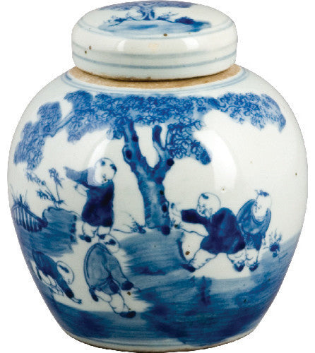 Blue and White Porcelain Jar