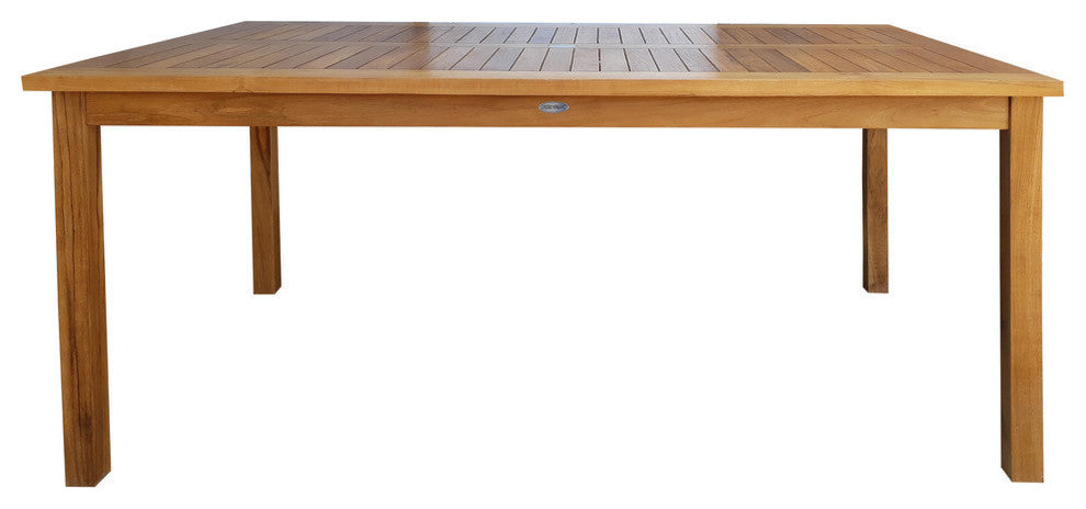 Teak Wood Antigua Rectangular Bistro Table, Counter Height, 71"x35"