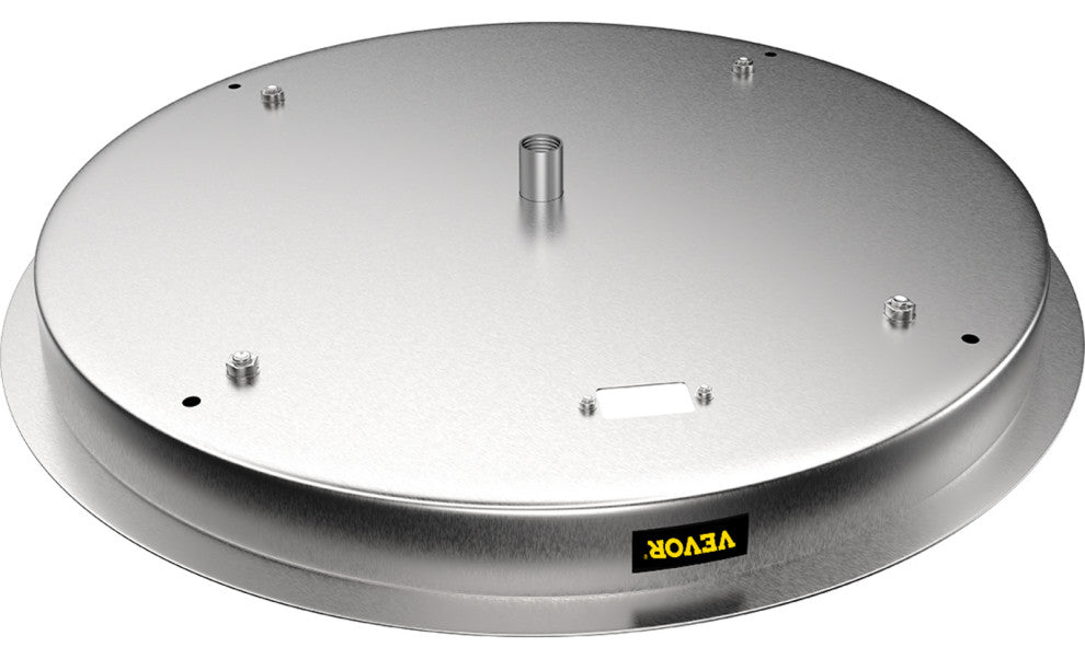 VEVOR Drop in Fire Pit Pan Gas Fire Pan 19" x 19" Fire Pit Pan Stainless Steel