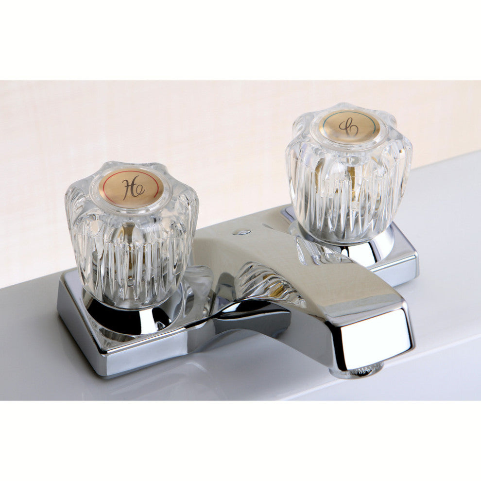 Kingston Brass 4" Centerset Bathroom Faucet, Polished Chrome