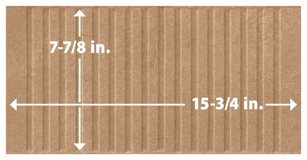 Kings Loft Clay Fluted Ceramic Wall Tile