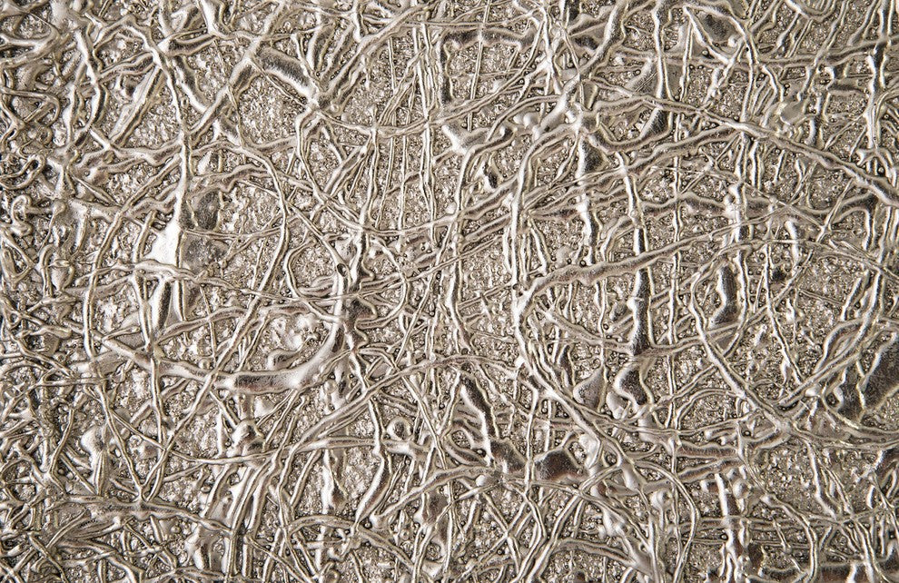 String Theory Pedestal, Silver Leaf, Large