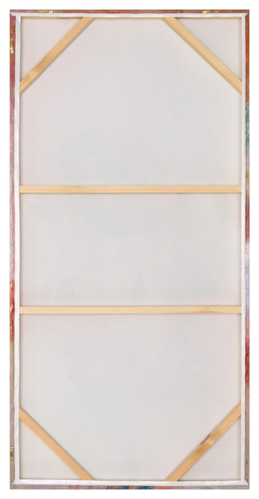 Colorful Symphony II Crystallus Epoxy Coated Wrapped Canvas Wall Art