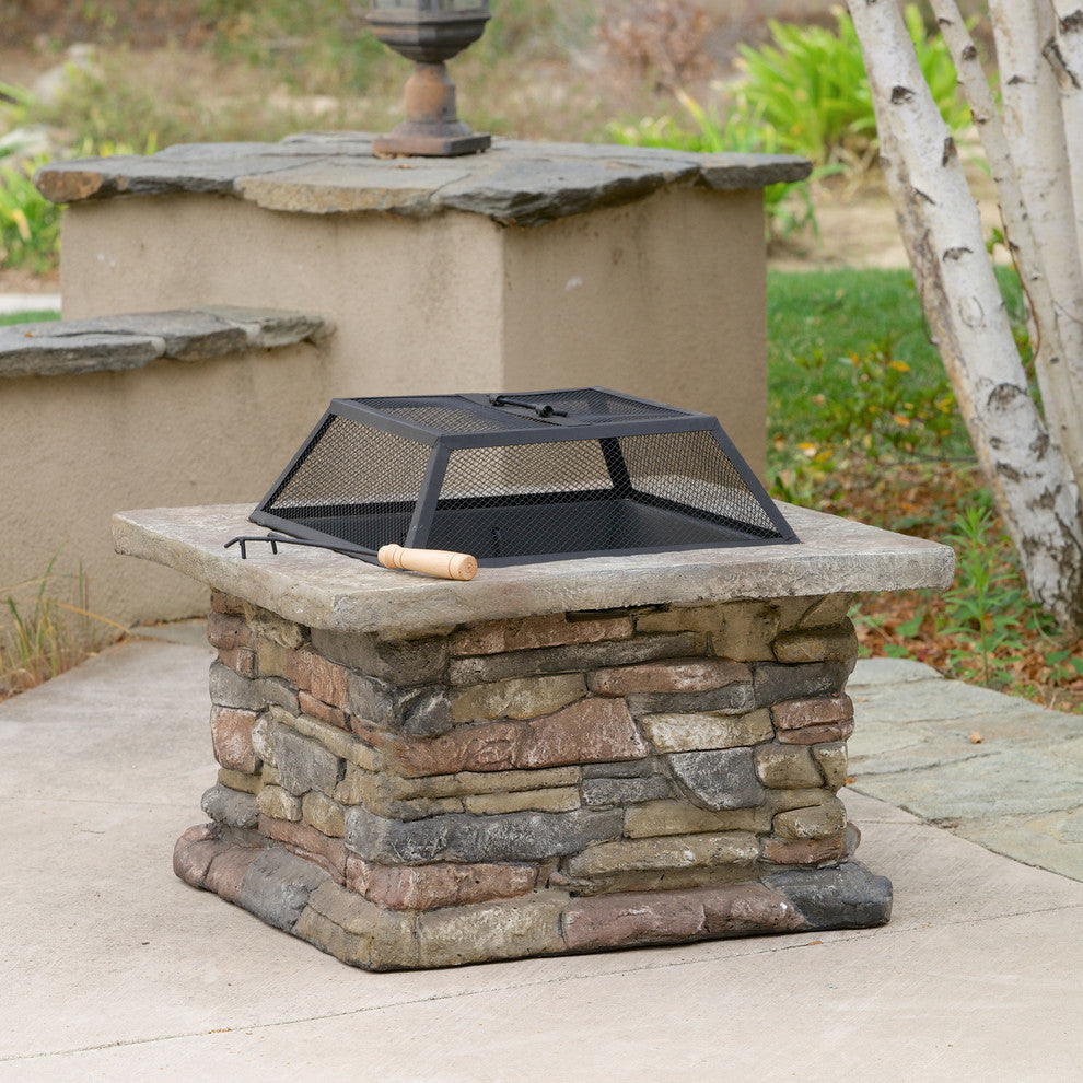 GDF Studio Tundra Outdoor Fire Pit