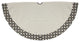 54" Glamour Time Black and Beige Rhinestone Christmas Tree Skirt