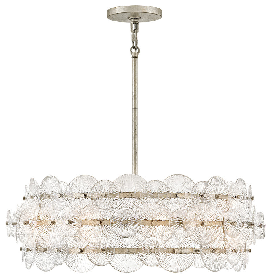 Fredrick Ramond Rene Chandelier, Glacial, Medium