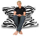 Sol Pillow Indoor/Outdoor Anywhere Chair, Zebra