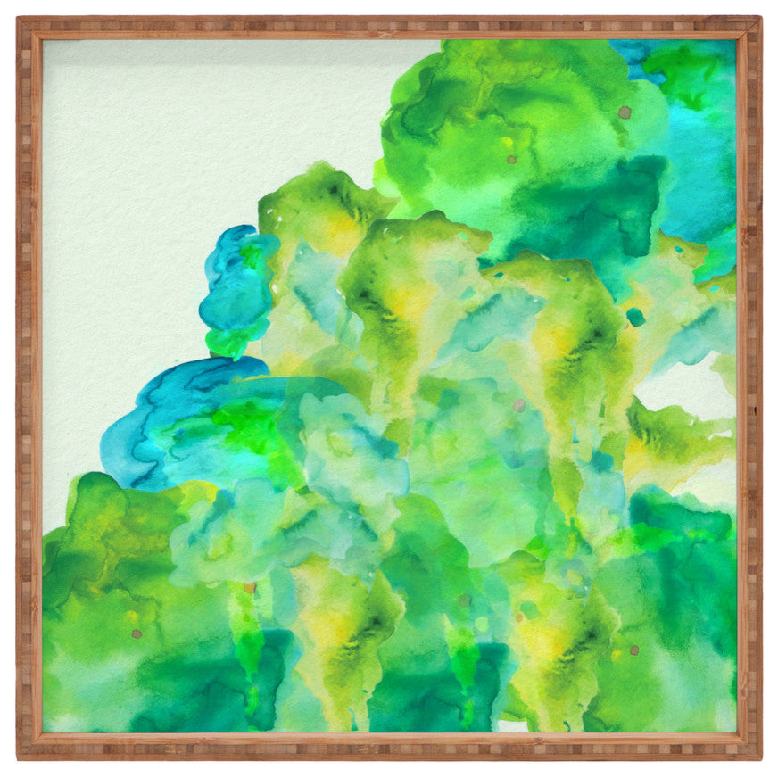 Deny Designs Viviana Gonzalez Watercolor Love 3 Square Tray