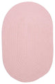 Colonial Mills Bristol WL20 Blush Pink Traditional Area Rug, Round 6'x6'