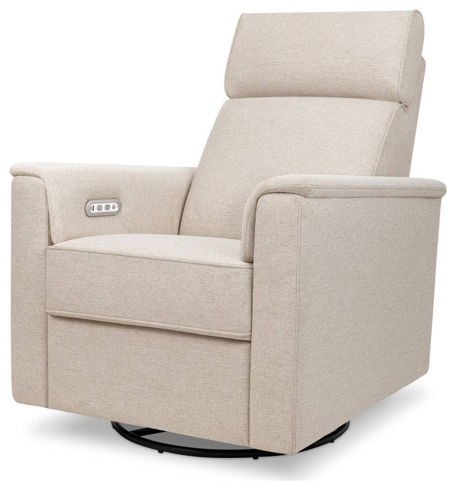 Willa Plus Power Glider Recliner w/ Power Headrest, Performance Beach Eco-Weave