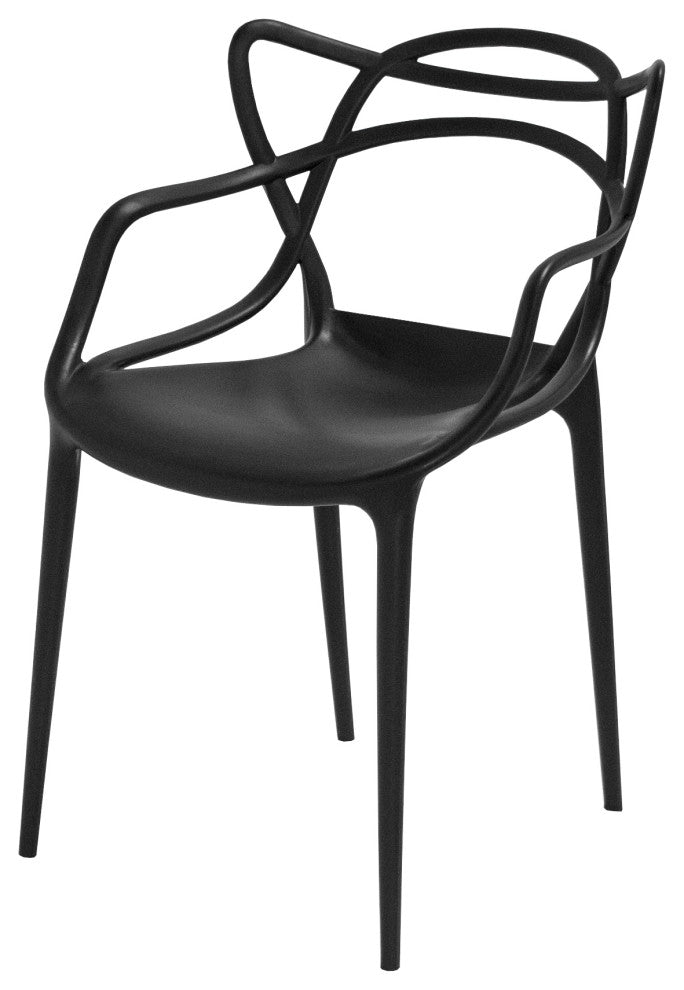 Modmade Loop Chair, Set Of 2, Black