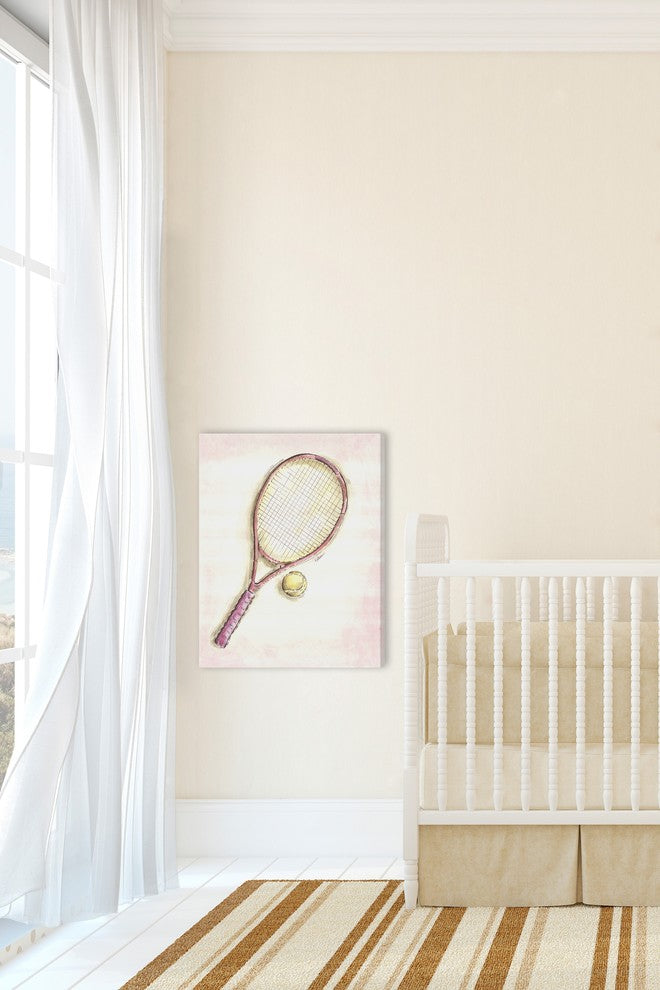 Marmont Hill, "Racket" by Reesa Qualia Painting Print on Wrapped Canvas, 40x52