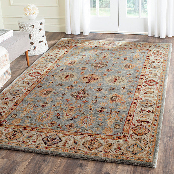 Safavieh Antiquity At847A Rug, Blue/Ivory, 9'6" X 13'6"