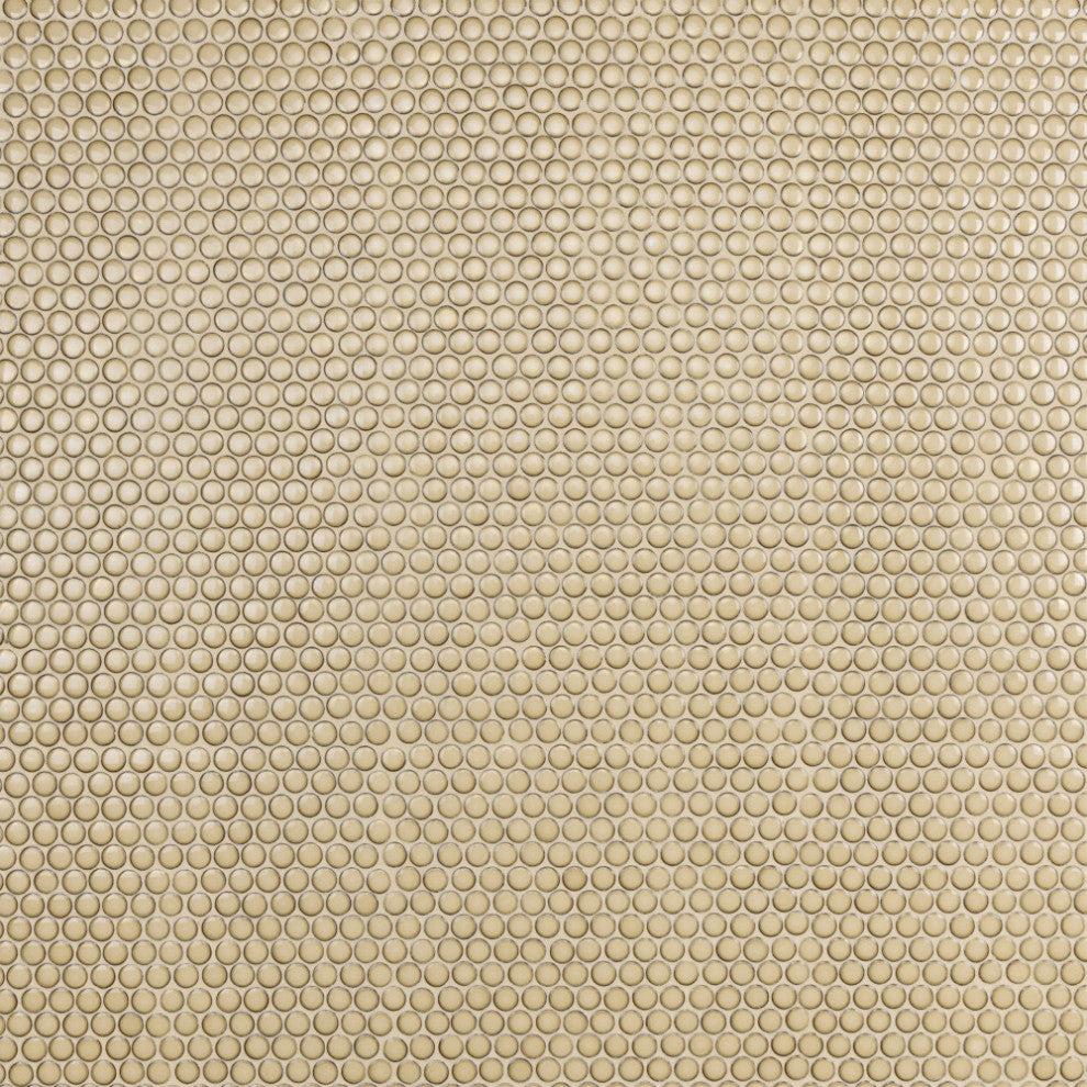 Hudson Penny Porcelain Mosaic Floor and Wall Tile, Caffe