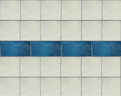 3x6 8 pcs Aqua Subway Talavera Tile