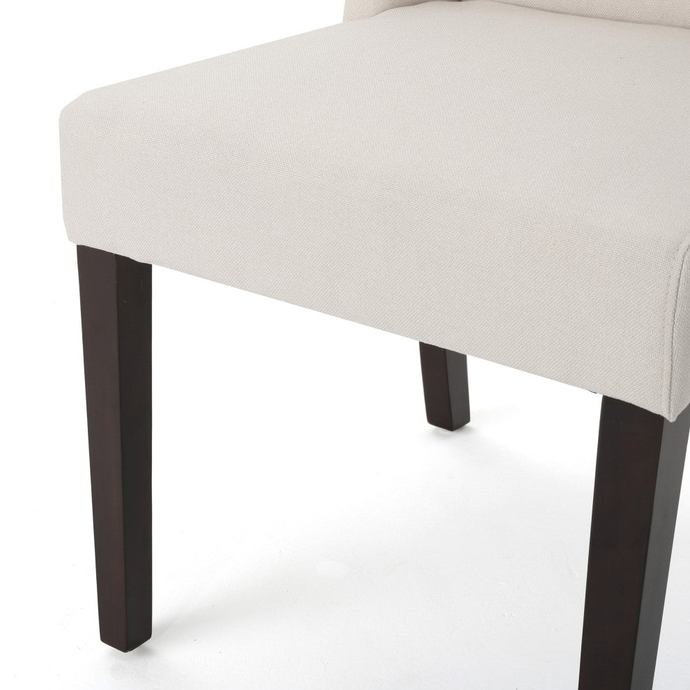 GDF Studio Rory Contemporary Fabric Wingback Dining Chair, Set of 2