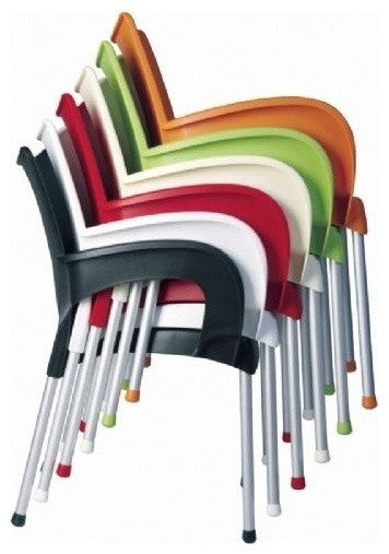 Compamia Romeo Outdoor Dining Armchairs, Set of 2, Dark Blue