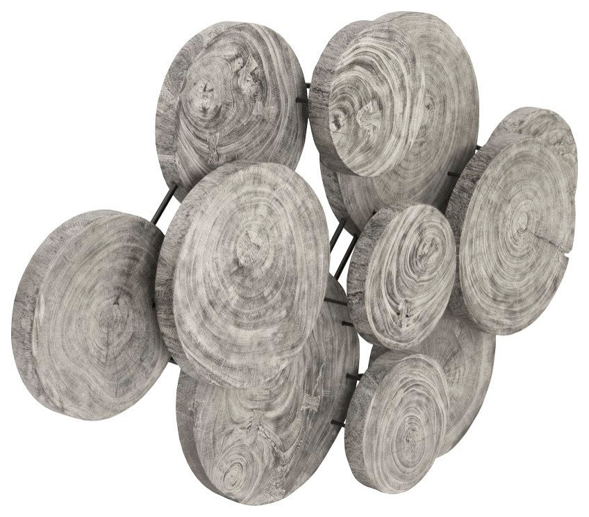 Clouds Wall Art, Gray Stone