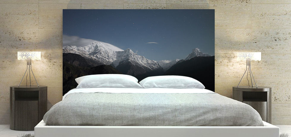 "Snow On Mountains" Headboard
