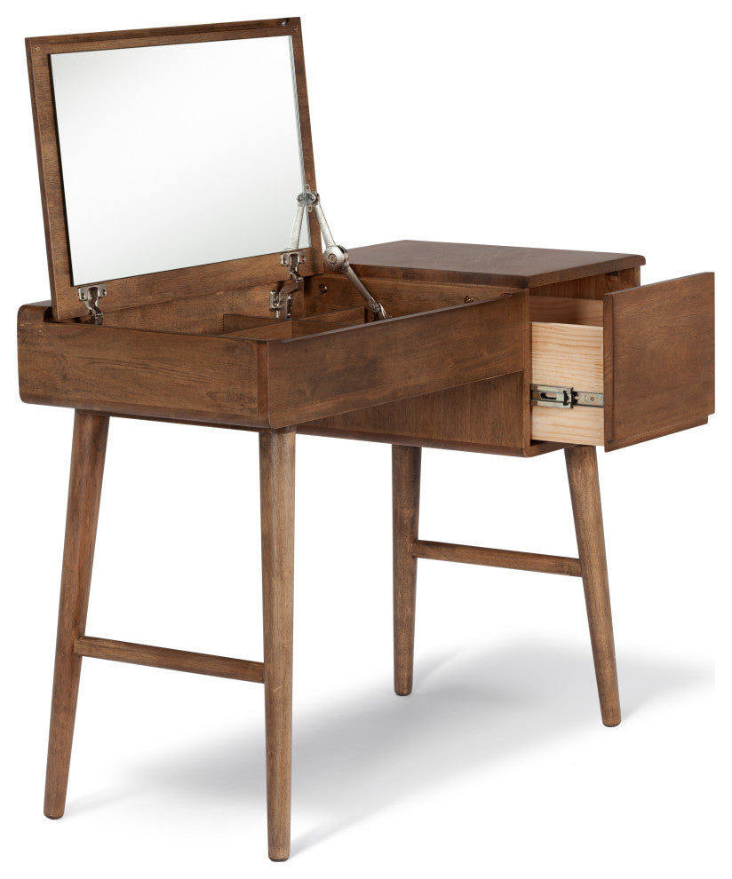 Oliver Vanity Desk, Brown