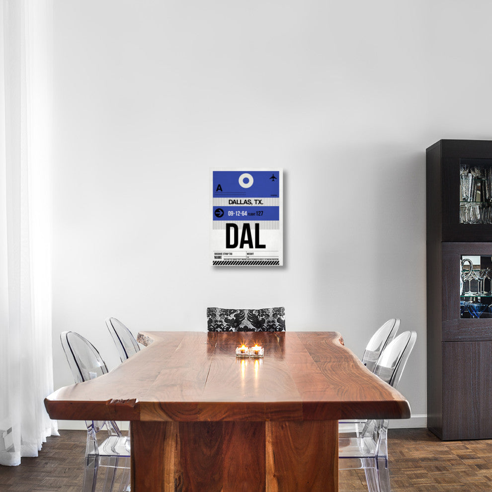 "DAL Dallas Luggage Tag 1" Fine Art Print