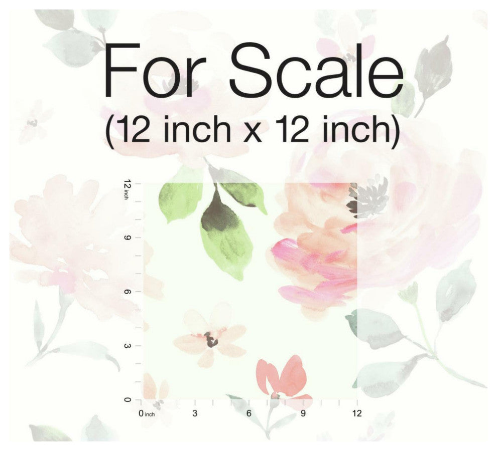 Watercolor Blooms Peel and Stick Wallpaper