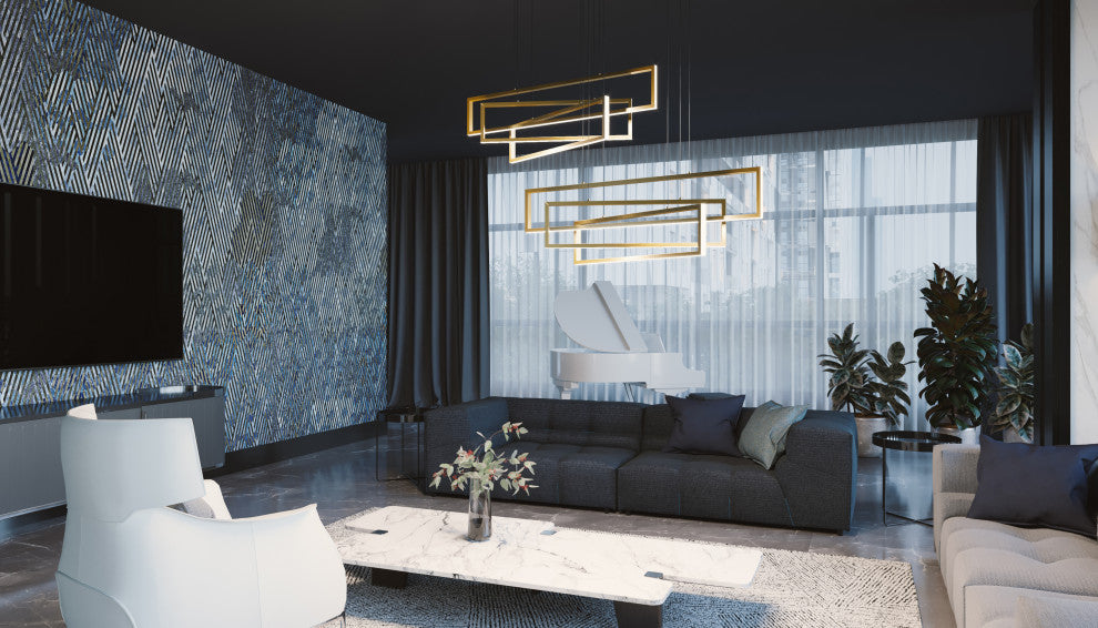 Cole Pendant, LED 36W, 3900 LM, 120V, Gold