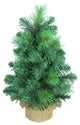 18'' Artificial Christmas Mix Needle Pine Tabletop Tree With Burlap Base