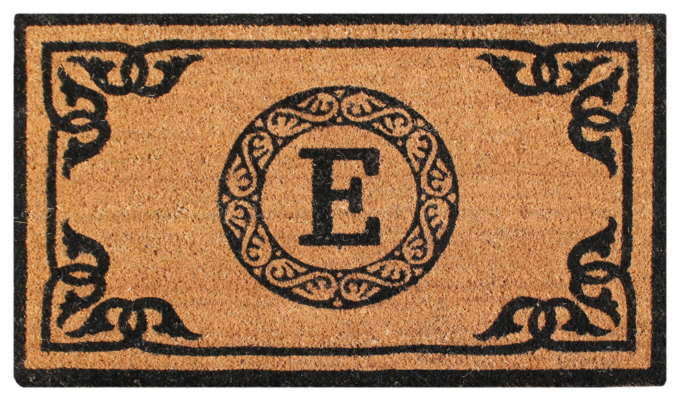 A1HC First Impression Geneva Monogrammed Entry Doormat 24"x39", E