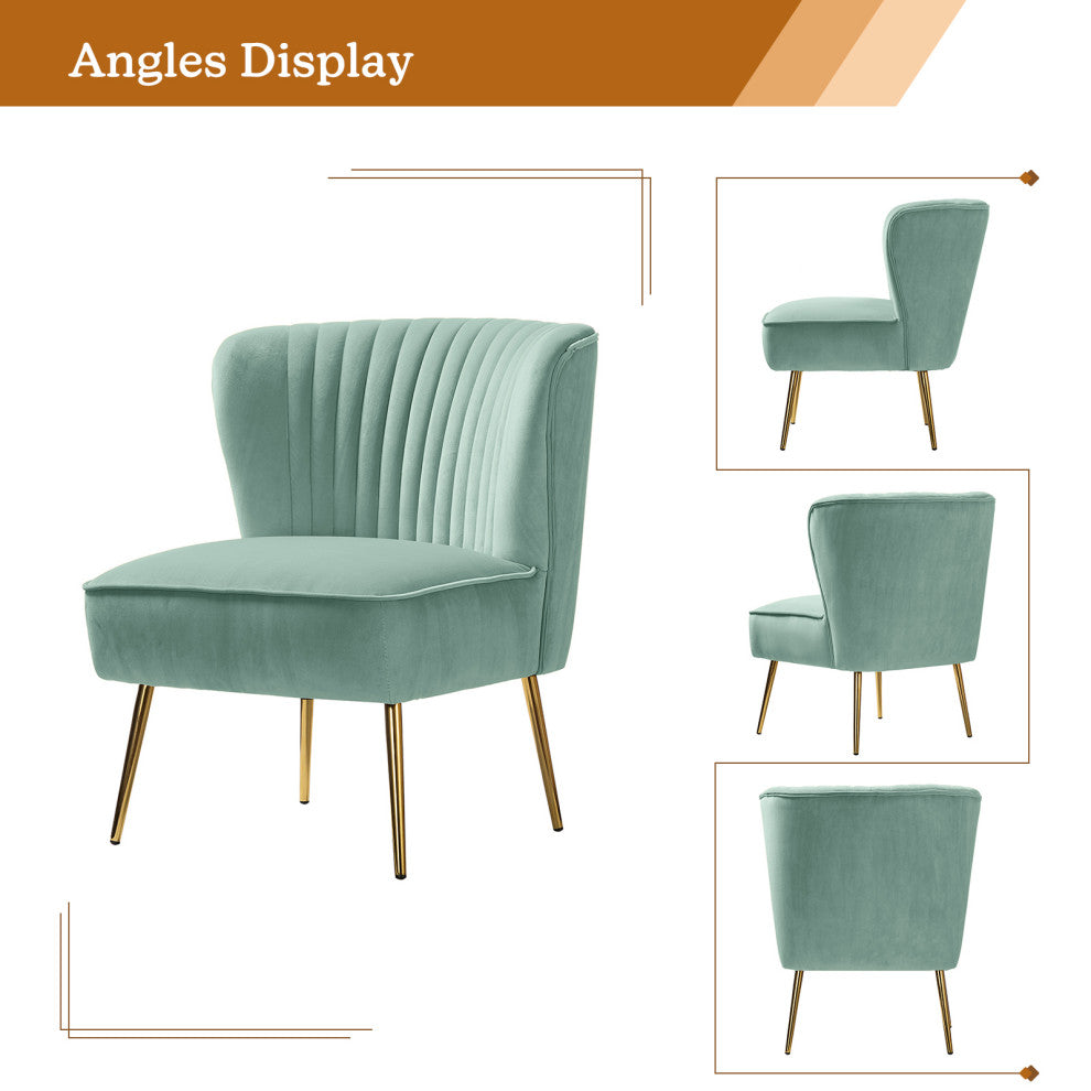 Velvet Accent Dining Chair, Sage