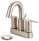 I2V Two Handle Bathroom Faucet, Brushed Nickel