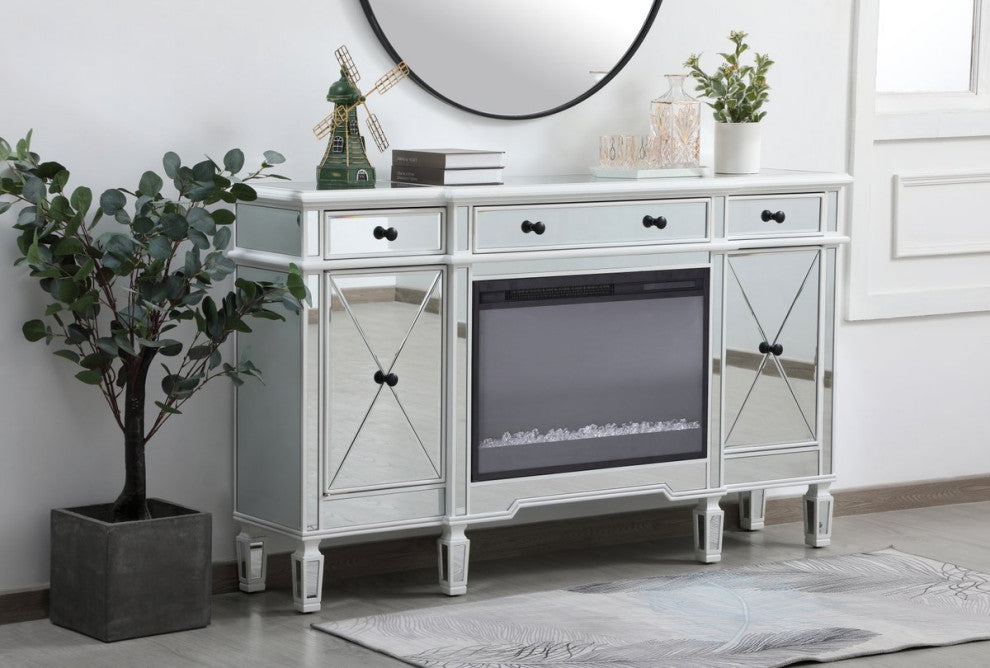 Elegant MF61060AW-F2 Contempo 60" Mirrored Credenza