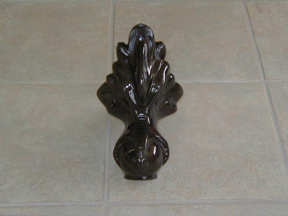 Ambassador White Slipper Clawfoot Tub With Bronze Feet, No Drilled Faucet Hole