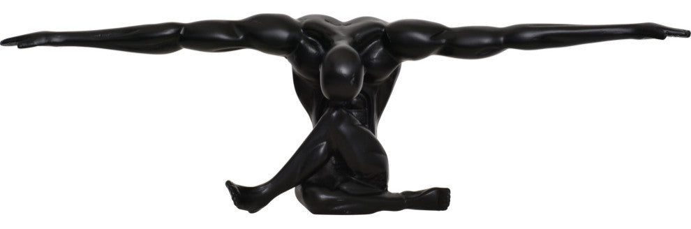 Mortal Black Matte Decorative Statue